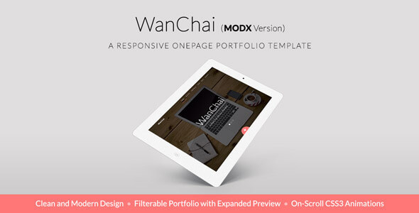 WanChai - Responsive Onepage Portfolio