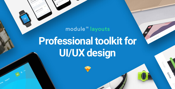 Module 02: 100+ Pre-designed Layouts for Sketch