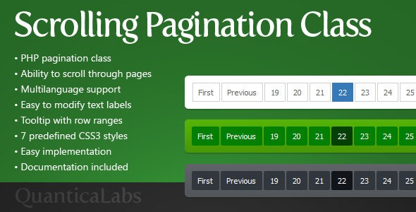 Scrolling Pagination Class