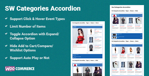 Categories Accordion WooCommercre WordPress Plugin