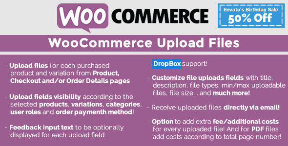 WooCommerce Upload Files