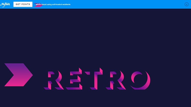 80s style text