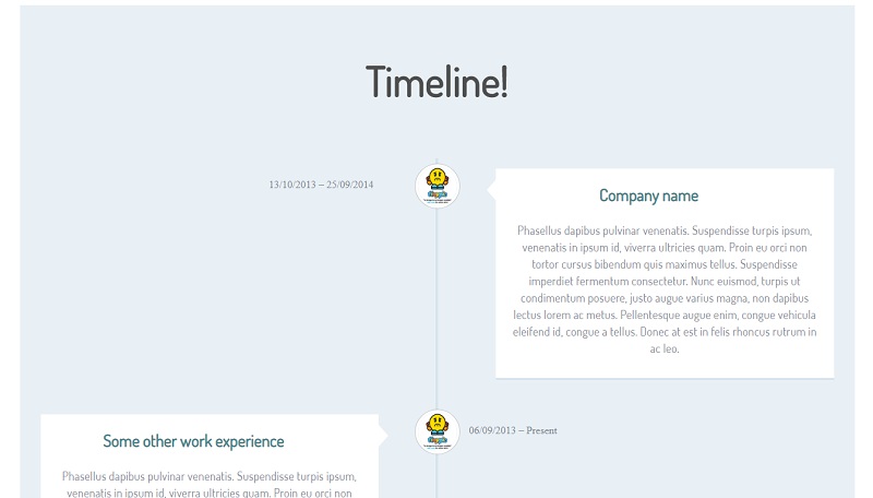 Coll CSS Timeline