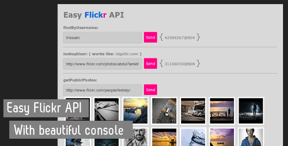 Easy Flickr API