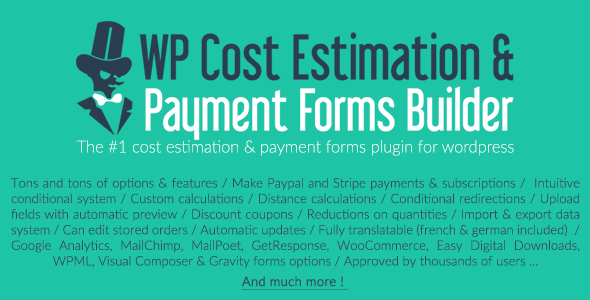 WP Cost Estimation & Payment Forms Builder