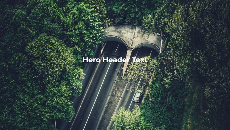 Flexbox Hero Header