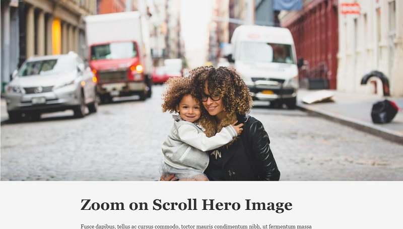 Hero Zoom On Scroll