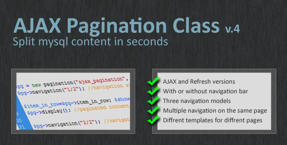 Pagination Class 3.0