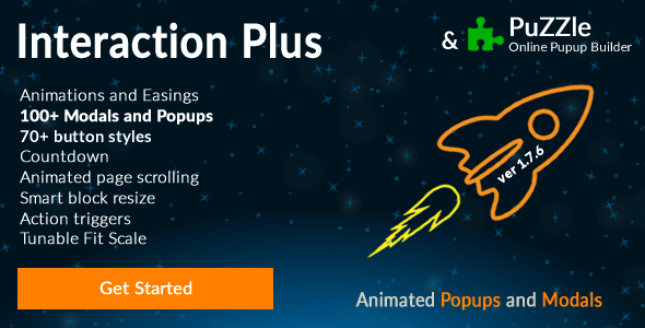 Popup and Modal JS plugin + Builder - Interaction Plus
