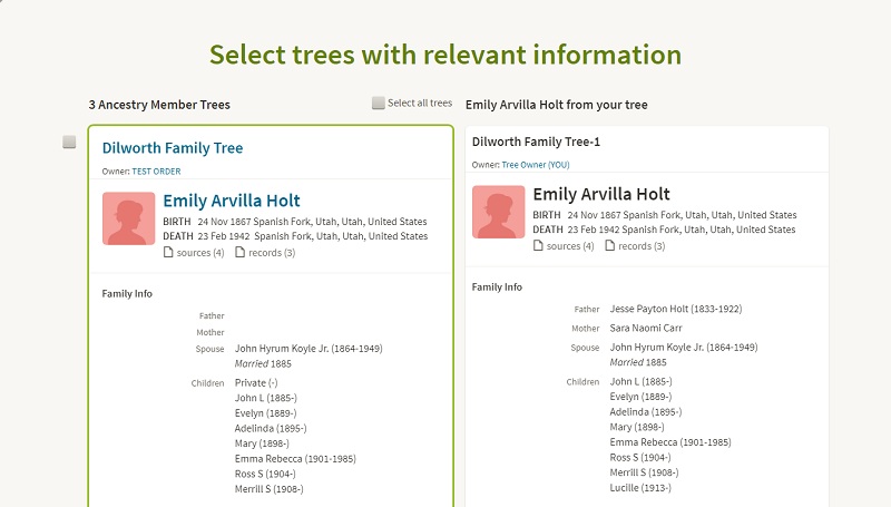 Member Tree Select