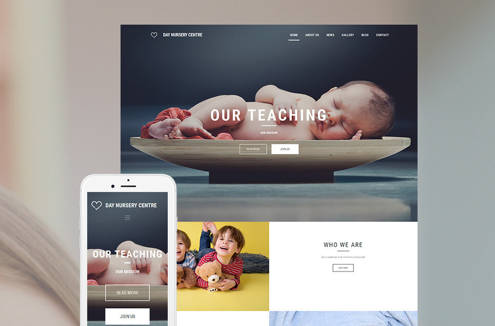 Babysitter Responsive Moto CMS 3 Template