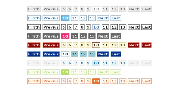 Flexi Pagination Class+ 9 CSS beautiful styles