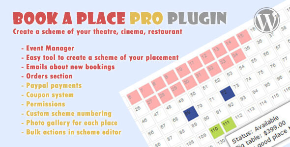 Book a Place Pro - WordPress Plugin