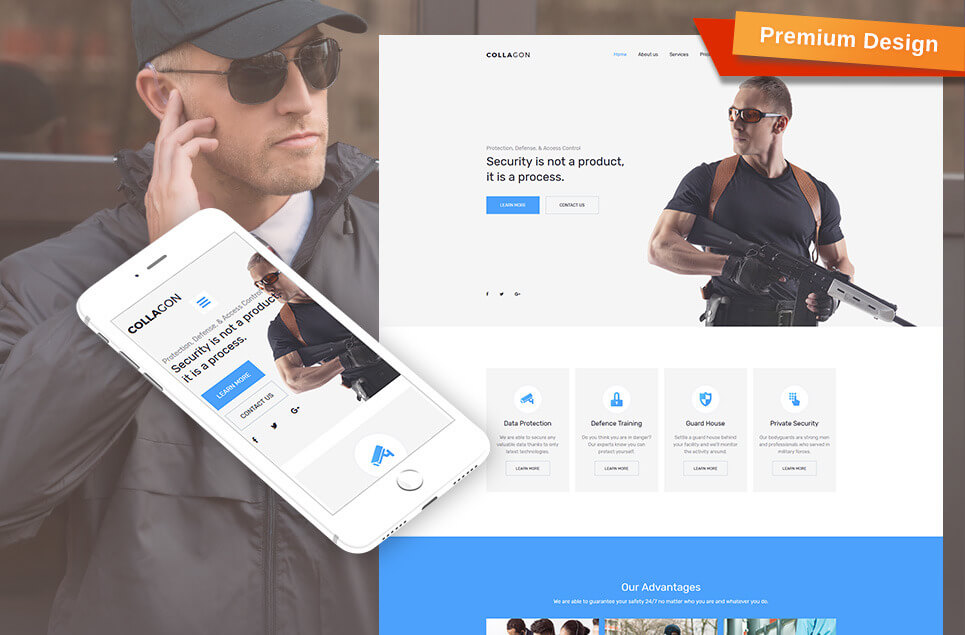 Collagon - Premium Moto CMS 3 Template