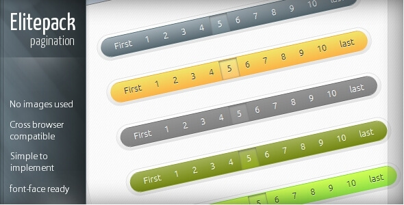 Elitepack Classic CSS3 Pagination