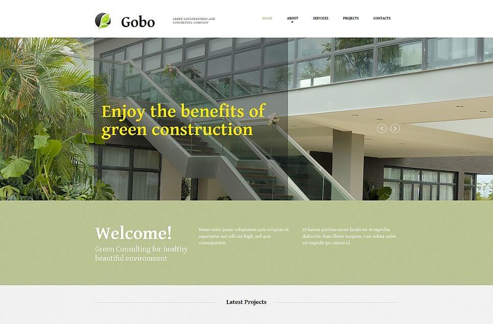 Exterior Design Responsive Moto CMS 3 Template