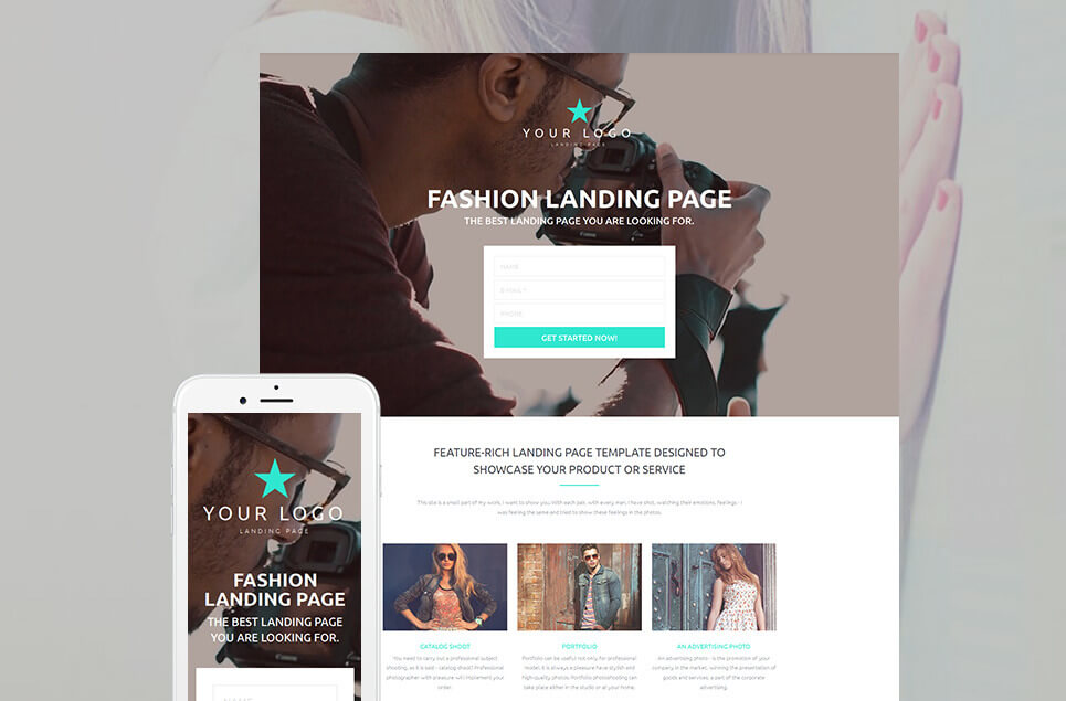 Fashion Responsive Moto CMS 3 Template