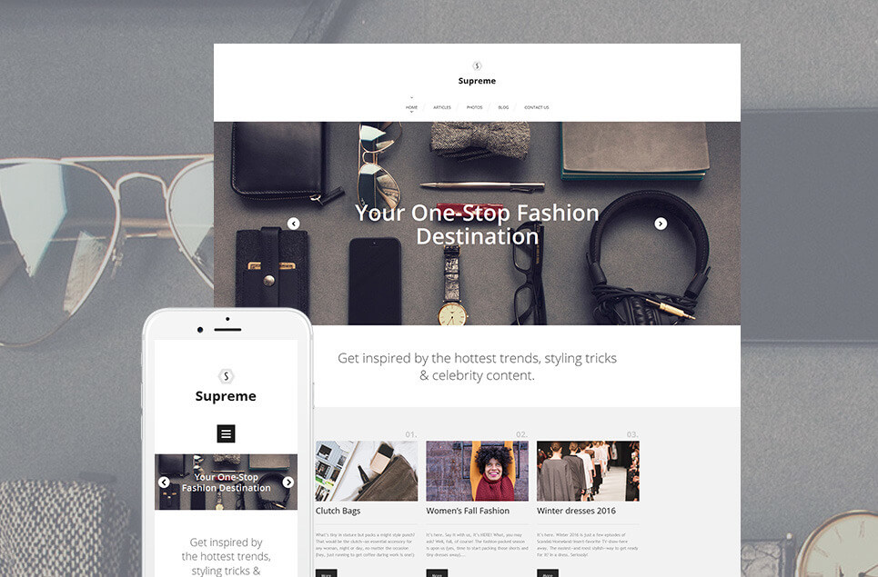 Fashion Responsive Moto CMS 3 Template