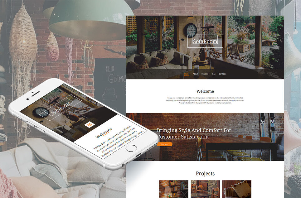 Furniture Responsive Moto CMS 3 Template