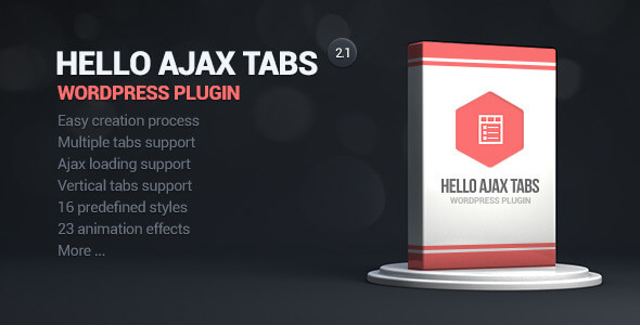 Hello Ajax Tabs WordPress Widget