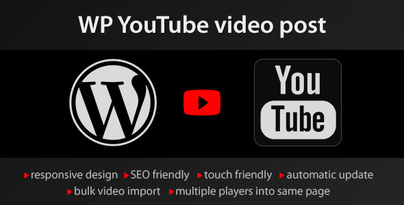 YouTube WordPress plugin - video import