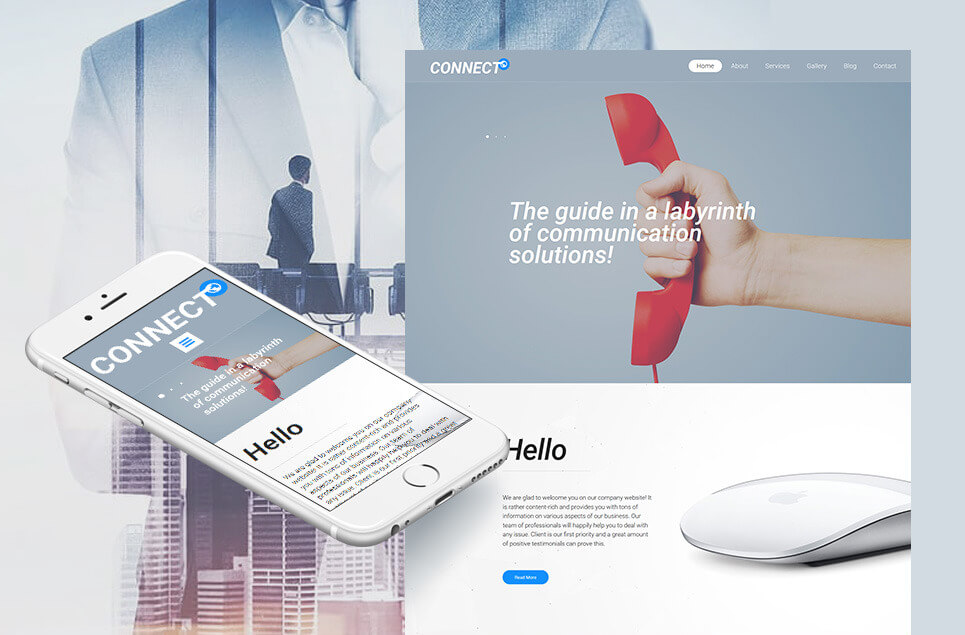 ISP Responsive Moto CMS 3 Template