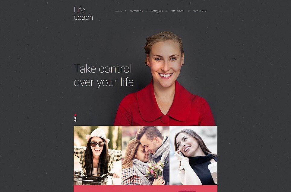 Life Coach Responsive Moto CMS 3 Template