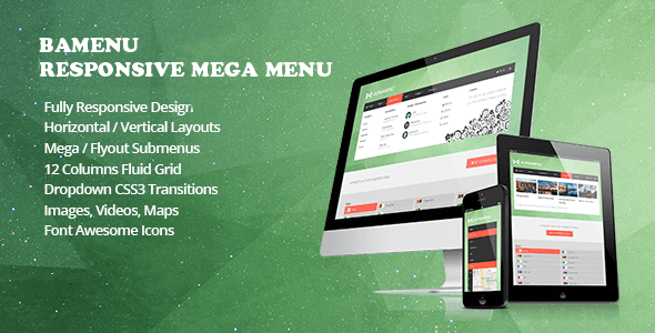 Prestashop Responsive Mega Menu - BAMENU