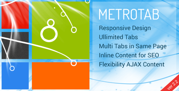 MetroTab - Responsive Tab for Metro UI