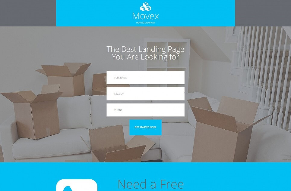 Moving Company Responsive Moto CMS 3 Template