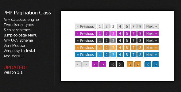 PHP Pagination Class