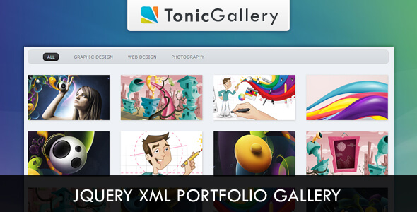 Tonic Gallery - jQuery XML Portfolio Gallery