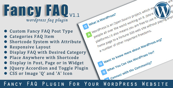 Fancy FAQ - WordPress FAQ Plugin