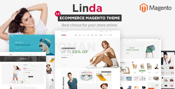Linda - Multi Store Responsive Magento 2 Themes