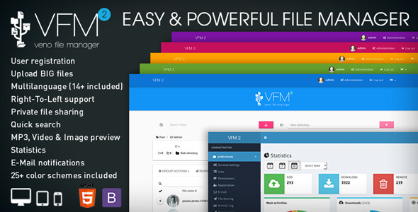 Veno File Manager - host and share files