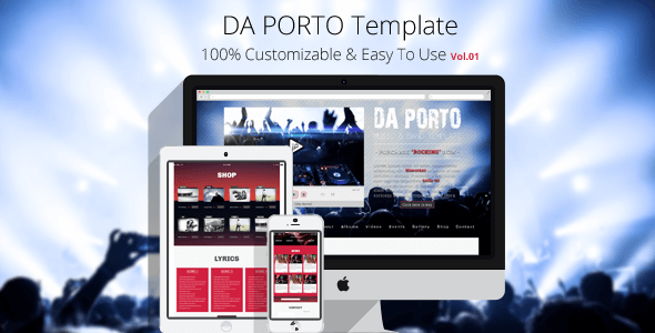 Da Porto - One Page Music & Band MODX Template