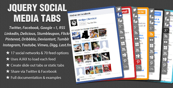 jQuery Social Media Tabs