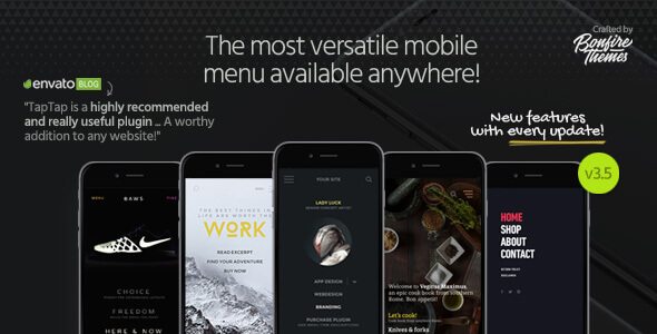 TapTap: A Super Customizable WordPress Mobile Menu