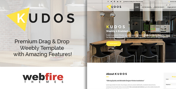 Kudos - Weebly Template