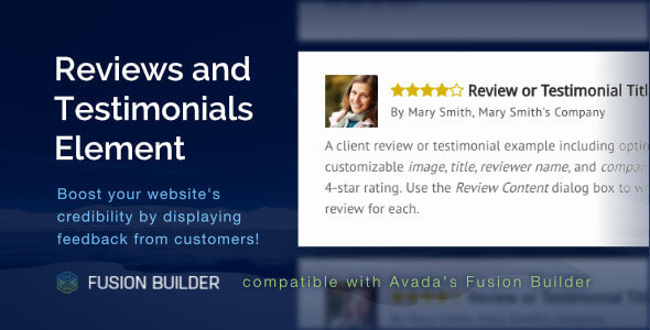 Reviews and Testimonials Element for Avada v5 Fusion Builder