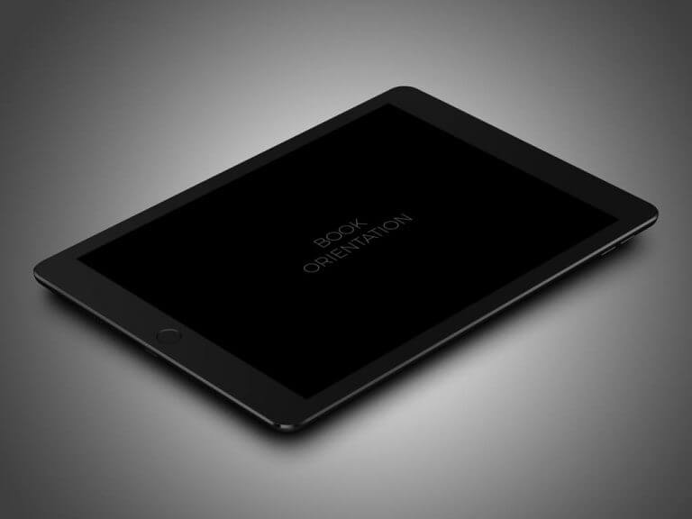 Black iPad Pro (9.7in) Mockup