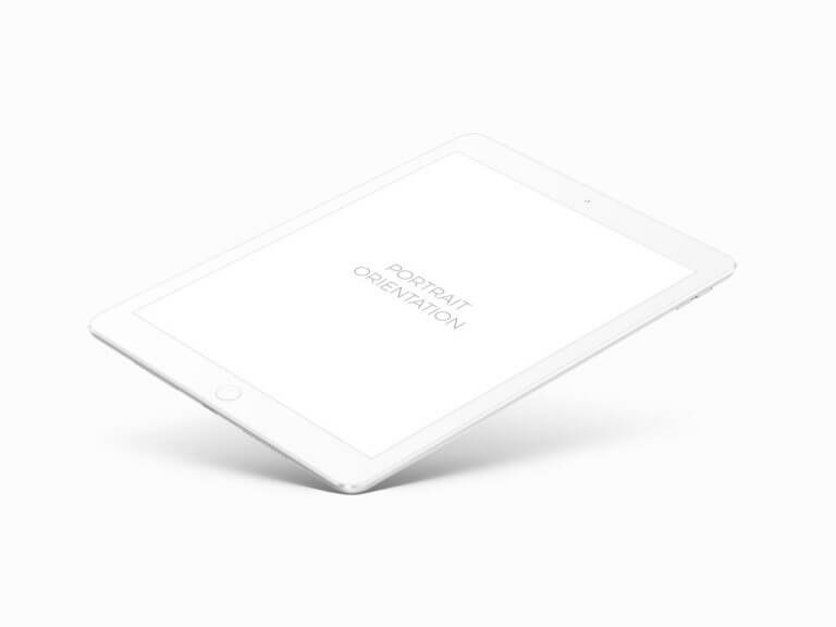 White iPad Pro Mockup