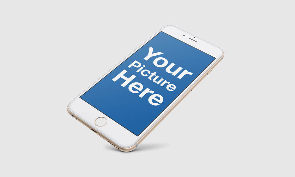 Set of floating iPhone Mockups