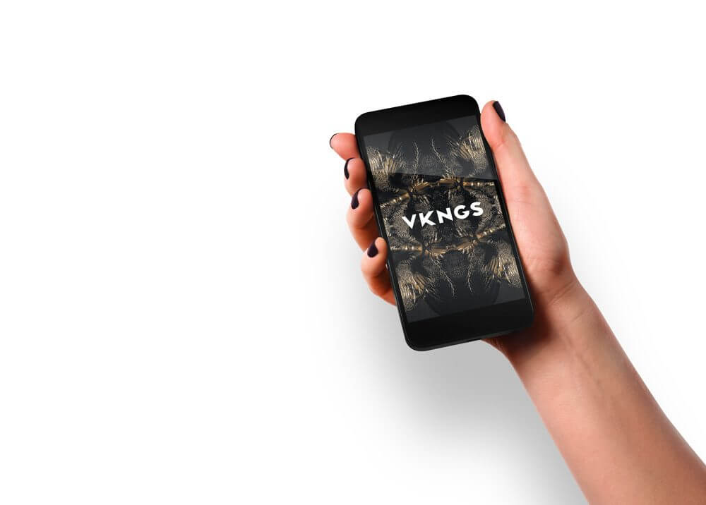 Female Hand holding iPhone Mockup