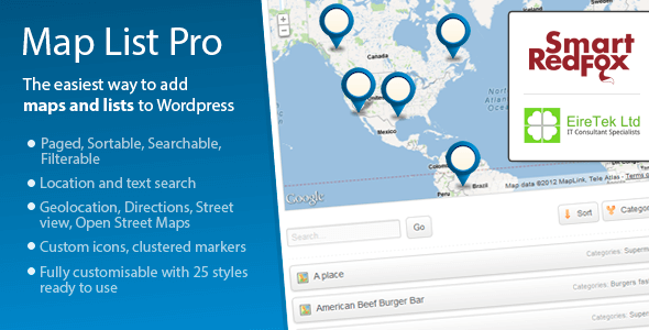 Map List Pro - Google Maps & Location directories