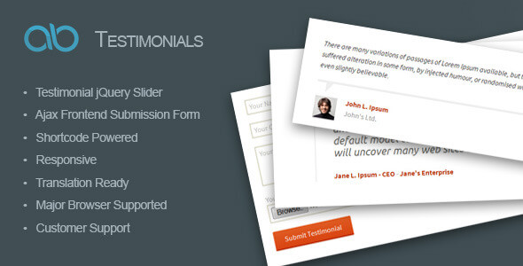 AB Testimonial WordPress Plugin