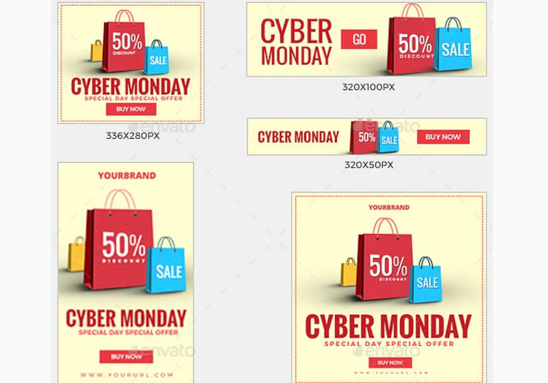 108 Cyber Monday Banners