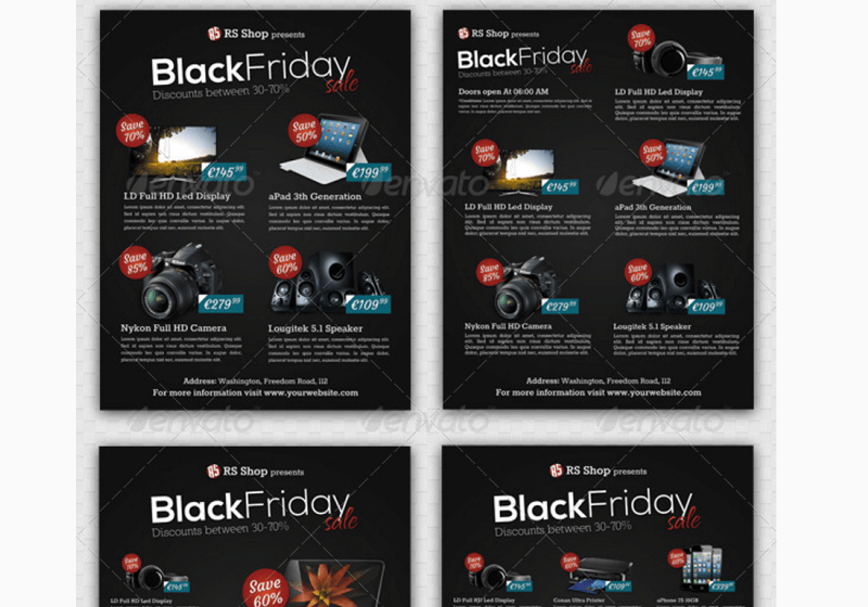 Black Friday Promotion / Sale Flyer Template