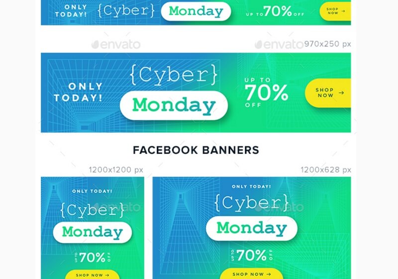 Cyber Monday Sale Banners