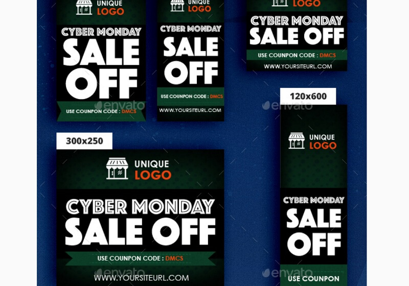 Cyber Monday Banners Ad